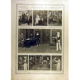 1917 Gibraltar Apollo Theatre Espionage Scenes Print