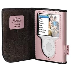 Belkin Leather Folio for iPod nano 3G (Cameo Pink/Chocolate)