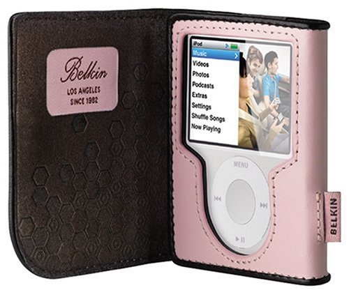 Belkin Leather Folio for iPod nano 3G (Cameo Pink/Chocolate)