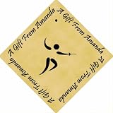 Pack of 12 PERSONALIZED Parchment 6cm Square Gift Tags Fencing