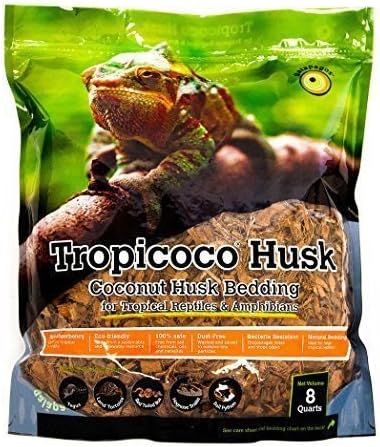 Galapagos Pet Supply 05014 8 qt. Tropicoco Husk Stand-Up Pouch - Natural, Case of 6