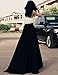 Jollychic Women's Summer Chiffon Mopping Floor Length Big Hem Solid Beach Skirt