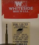 RFTD1600 SOLID CARBIDE 2 FLUTE DOWN-CUT SPIRAL FLUSH TRIM ROUTE BIT 1/8 DIA X 3/8 CL X 1/4 SH