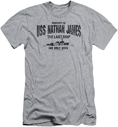 The Last Ship Drama TV Series Distressed USS Nathan James Adult Slim T-Shirt Tee