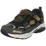 Skechers Toddler/Little Kid S Lights - Terminal - Depot Super Z Lighted Sneaker,Charcoal/Black,10 M US Toddler
