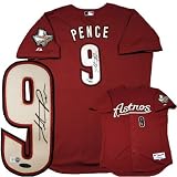 Hunter Pence Autographed/Hand Signed Majestic Authentic Houston Astros Brick Red Jersey