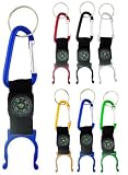 Water Bottle Holder w/ Compass & Carabiner Clip