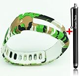 Smart Tech Store Army Camouflage Green Replacement Band With Clasp for Garmin Vivofit Only /No tracker/ Wireless Activity Bracelet Sport Wrist band Garmin Vivo fit Bracelet Sport Arm Band Armband