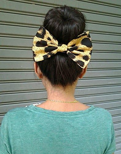 LEOPARD PRINT BIG BOW HAIR CLIP