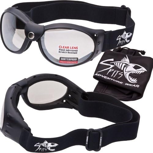 Eliminator ELITE - Motorcycle Goggles - NEW Upgraded Neoprene Foam - Leather Accent Buckle