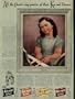 Willy Pogany, famous American artist, depicts the lovely personality of ANNETTE DIONNE. What an interesting little person she is! This most talented of the Dionne Quints expresses her many and varying moods in music. She can't read a note, but has exceptional "musical ear" and can play almost any tune with two fingers. ..... 1940 Kre-mel Dessert Ad, A4856.