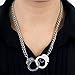 Caine's handcuff Necklace - Silver