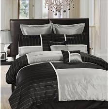 8 PC EXQUISITE SILVER AND BLACK