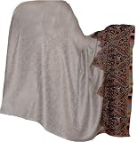Paisley Wool Shawl Stole Womens Wrap Dress in India 84