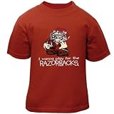 Arkansas Razorbacks Cardinal Infant I Wanna Play T-shirt