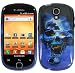 For T-Mobil Samsung Gravity Smart T589 Accessory - Blue Skull Design Hard Protective Hard Case Cover