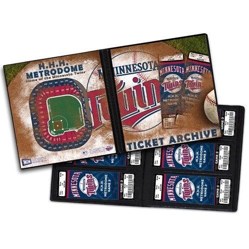 Minnesota Twins Ticket Album, Holds 96 Tickets