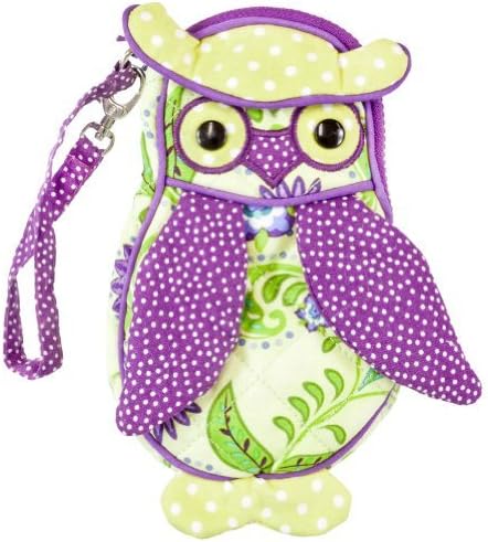 Douglas Toys Picadilly Owl Sillo-ette Plush Wristlet