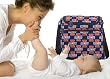 University of Illinois Diaper Bag Fighting Illini Logo - Baby Bag for New Dad Father or Mom NEW Mother Baby Shower Gift Idea
