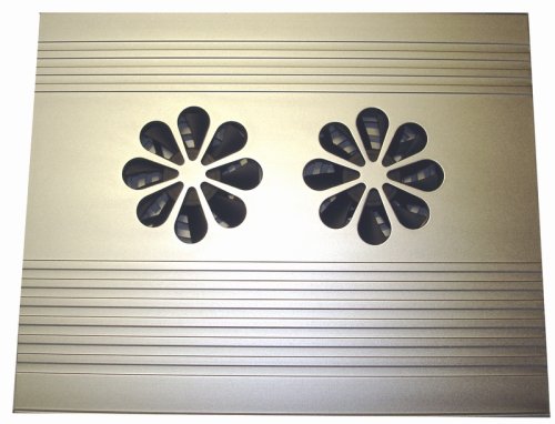 MY-Link Luxury 2 Fan Aluminum Laptop Cooler Pad with 4 port USB hub top quality