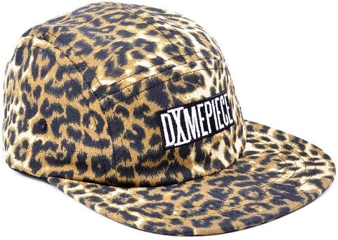 Dimepiece LA Logo Leopard Print 5 Panel Strapback Hat