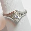 14K White Gold Diamond Engagement Ring