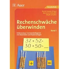 Rechenschw�che �berwinden 1: Fehleranalyse und Lernstandsdiagnose mit Materialien und Kopiervorlagen: BD 1