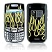 Yellow Neon Flames Design Protective Skin Decal Sticker for Palm Treo 700 Cell Phone