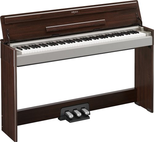 Yamaha YDPS31 Arius Console Piano with Folding Key Cover, 3-Pedal Cabinet