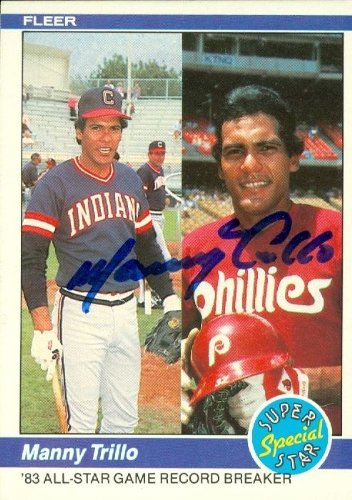 Manny Trillo Autographed Hand Signed MLB Baseball Card Philadelphia Phillies 1984 Fleer All StarB0055HKSXW