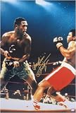 Joe Frazier Signed 20 X 30 Photo (Ali/Frazier I Color Knockdown) With Smokin' Inscription - Numbered Limited Editon Of 100