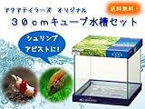 ＡＴオリジナル ３０キューブ水槽シュリンプ＆アピストセット