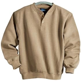 Click here to buy Paramount Fashion Fleece Henley (Regular and Big and Tall Sizes) by Bigmansland.com.