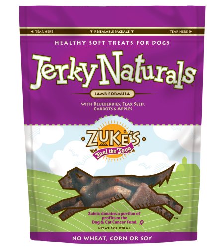 Zuke's Jerky Naturals Dog Treats, Lamb, 6-Ounce