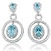 Apatite and Diamond Dangle Earrings set in title=