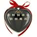 Pugster Italian Charm Black Heart Display