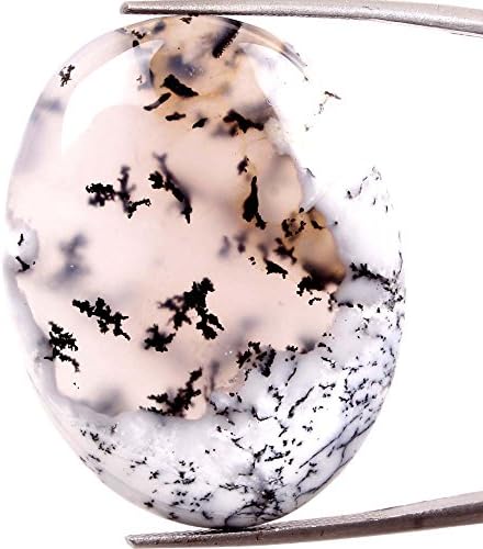 45.70 CT. NATURAL BIO DENDRITE OPAL 34.5X27 MM OVAL CABOCHON LOOSE GEMSTONES