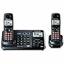 Panasonic 2-Line DECT 6.0 Expandable Digital Cordless Answering System with 2 Handsets (KX-TG9382T)