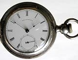 #IK5B Waltham Wm Ellery Antique Key Wind Silver Pocket Watch 6 oz Case 18 Size 11 Jewels Ca 1867