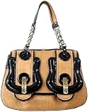 Fendi Tan B. Bag Buckle Womens Handbag 8BN165-UP8-F0AEB