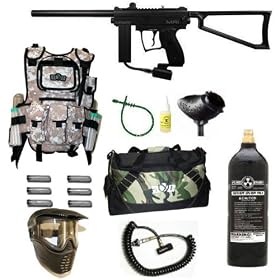 Spyder MR1 Scenario Kit Paintball Gun Kit - Black