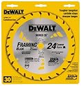 DeWalt DW3578 Series 20 7-1/4-Inch 24 Tooth ATB Thin Kerf Framing Saw Blade with 5/8-Inch and Diamond Knockout Arbor