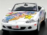 A-Team ミニカー ダイキャストモデル らき☆すた 1/43 マツダ ロードスター MX-5 らき☆すたVer.