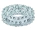 4.50 ct Two Row Diamond Eternity Wedding Band Ring in Platinum