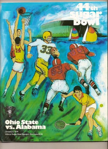 1978 Sugar Bowl Game program Alabama Ohio State