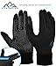 AlpxGear Touchscreen Winter Gloves for Men and Women Comes with Snow Fleece Hat for Cold Weather Medium