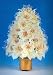 Fiber Optic Poinsettia Tree-24 Inch-Ivory