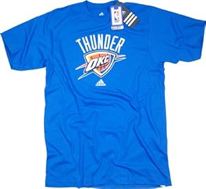 NBA Men's Oklahoma City Thunder Short Sleeve T- Shirt (Strong Blue, Medium)