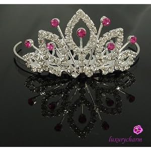 New Bridal Flower Girl Prom Party Crystal Tiara Comb
