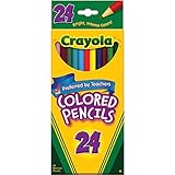 Crayola Colored Pencils, Assorted Colors, 24 count (2 Pack)